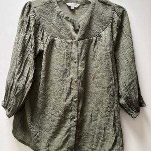 Nanette Lepore Olive Green Women's Top